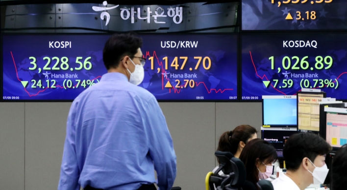 Seoul stocks open lower amid virus resurgence