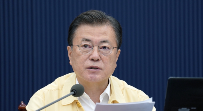 Moon vows to focus on response to virus, industrial revolution, climate change