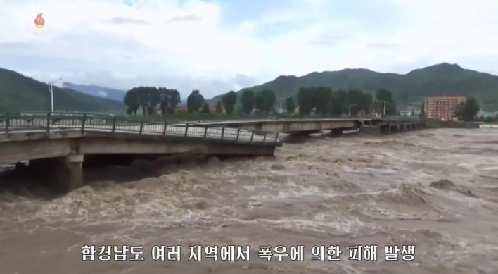 Heavy rain pummels northern region of North Korea: state media