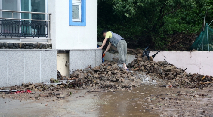 Typhoon Omais leaves behind flooded homes, damaged roads, railways in S. Korea