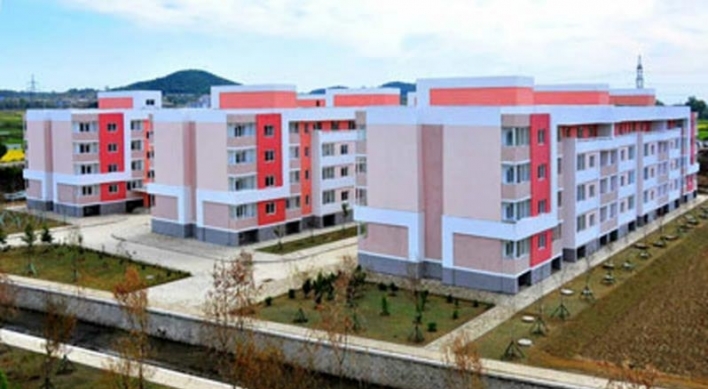 N. Korea unveils new apartment construction site under plan to build 10,000 homes this year