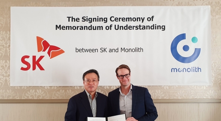 SK signs MOU with US hydrogen firm Monolith to set up joint venture in S. Korea