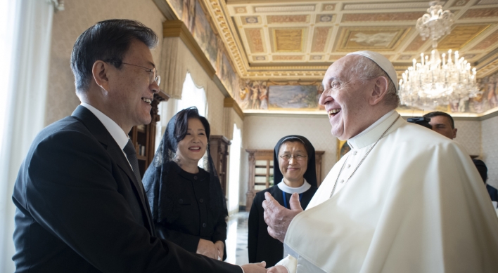 Pope Francis unlikely to visit N. Korea in winter: Cheong Wa Dae