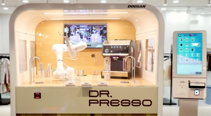 Doosan Robotics launches unmanned modular robot cafe