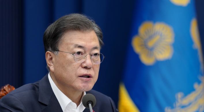 Moon stresses need for defense capabilities befitting S. Korea's geopolitical position