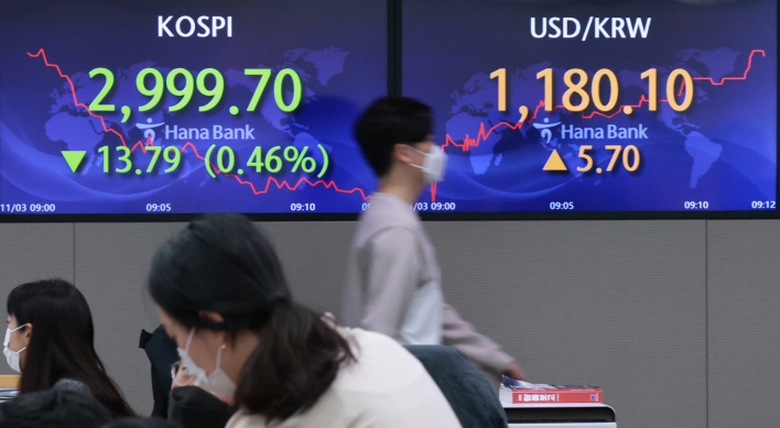 Seoul shares end lower amid omicron woes