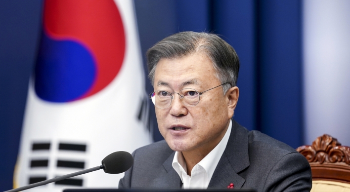 Moon expresses concern over N. Korea's repeated missile launches ahead of election