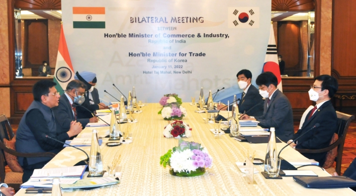 S. Korea, India to resume talks on upgrading trade pact next month