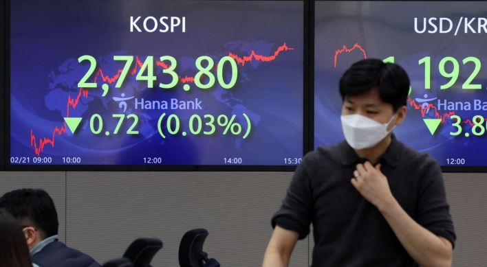 Seoul stocks end nearly flat amid hopes of US-Russia summit over Ukraine