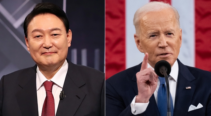 President-elect Yoon holds phone conversation with Biden