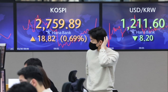 Seoul stocks up for 2nd day on hope for Ukraine-Russia peace talks