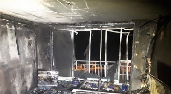 1 brain dead, 2 seriously injured in apartment fire in Busan