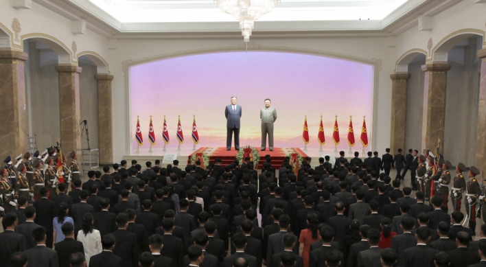 NK leader visits mausoleum to mark late grandfather's death anniversary