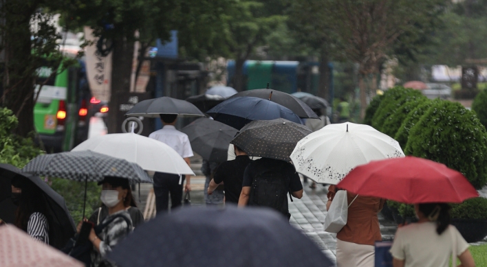 Heavy rain advisories issued in much of capital area, northern Gangwon Province