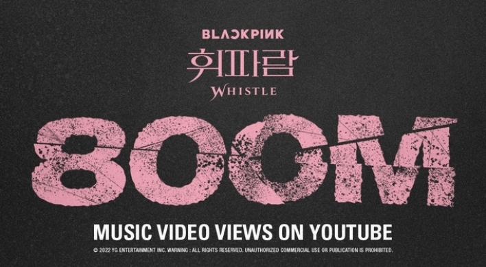 [Today’s K-pop] Blackpink’s “Whistle” music video tops 800m views