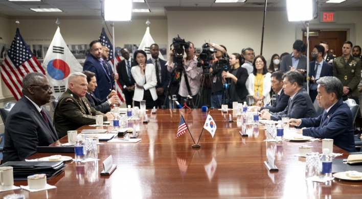 S. Korea, US defense chiefs to discuss strengthening alliance capabilities
