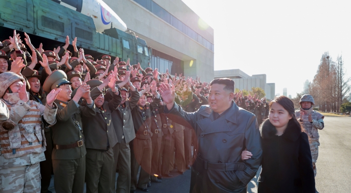 Kim appears with daughter again, vows rapid nuclear build-up