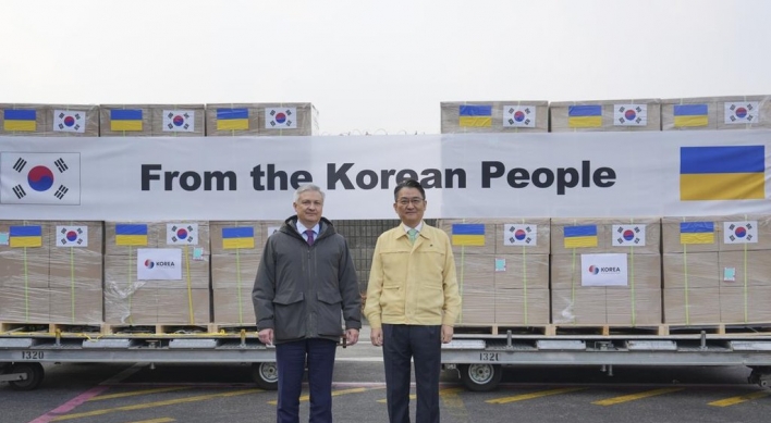 S. Korea to offer 100 tons of aid items to Ukraine this month: ministry