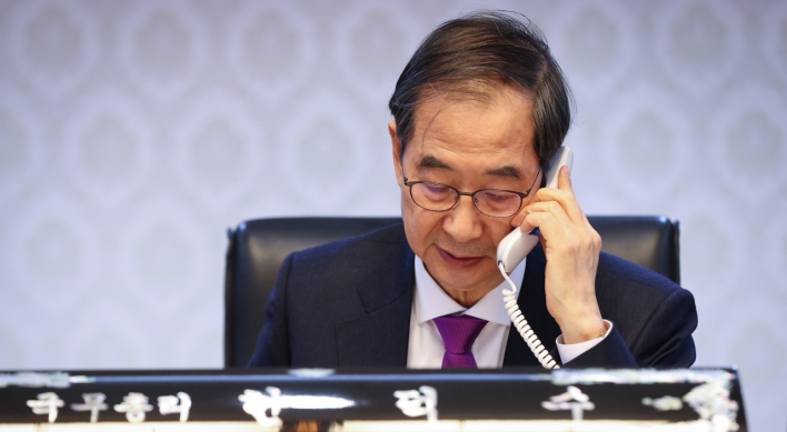 PM reaffirms S. Korea's support for Ukraine in phone talks