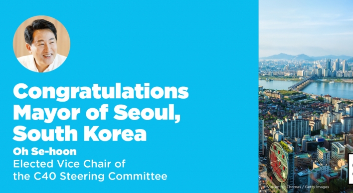 Seoul mayor elected to C40 Steering Committee