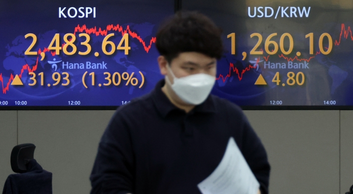 Seoul shares end higher on foreign buying after Powell comments