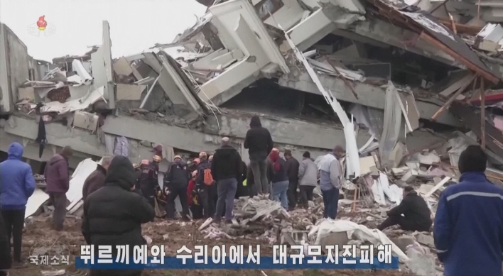 N. Korea's top diplomat sends condolence message to quake-hit Turkey