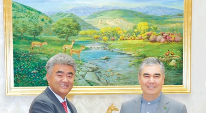 Daewoo E&C chief meets with Turkmenistan leaders