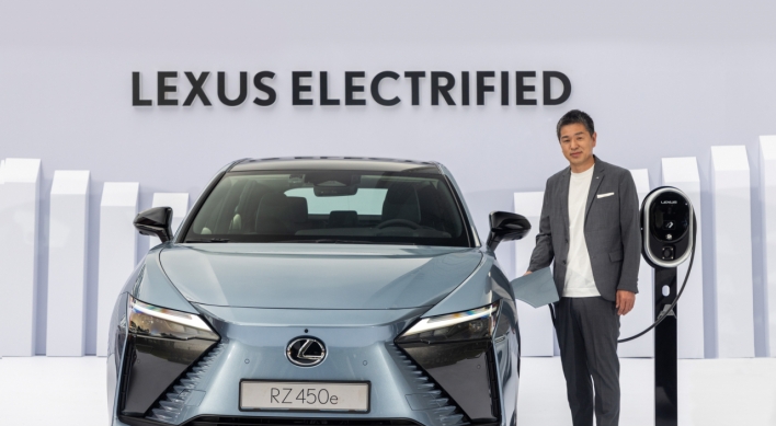 Lexus showcases first battery-powered EV in Korea