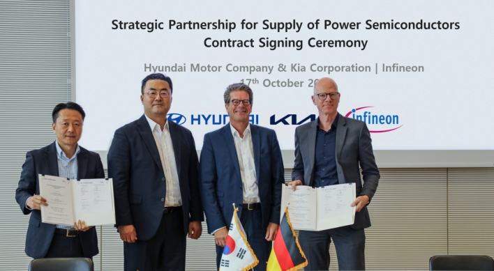 Hyundai, Kia team up with Infineon on EV power chips