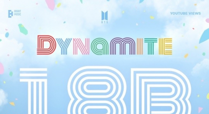 [Today’s K-pop] BTS hits 1.8b views with ‘Dynamite’ music video