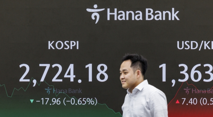 Seoul shares end lower ahead of Fed minutes release