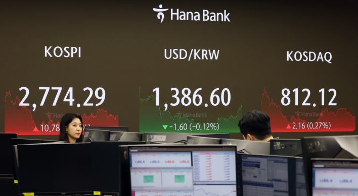 Seoul shares snap 4-day losing streak, tracking US gains