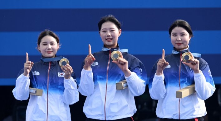 Korea wins 10th consecutive gold in women's archery team event