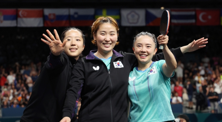 S. Korea beats Germany for bronze in women's table tennis team event