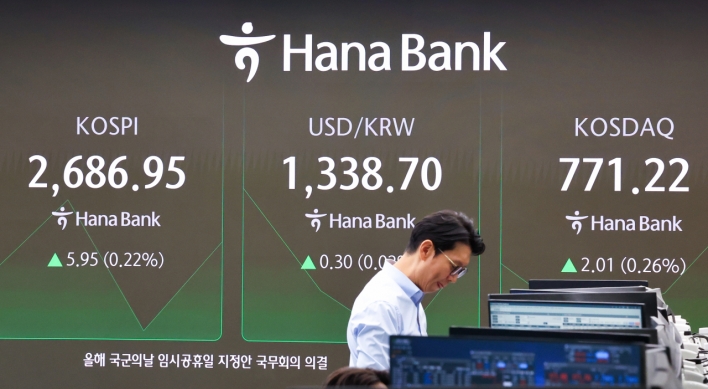 Seoul shares open higher on large cap gains