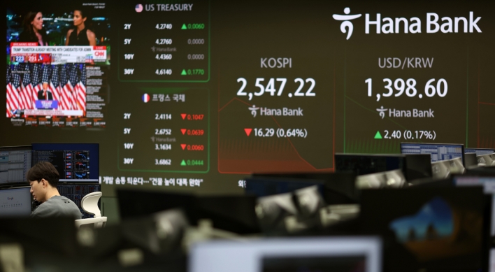 Seoul shares open weak after Trump's victory