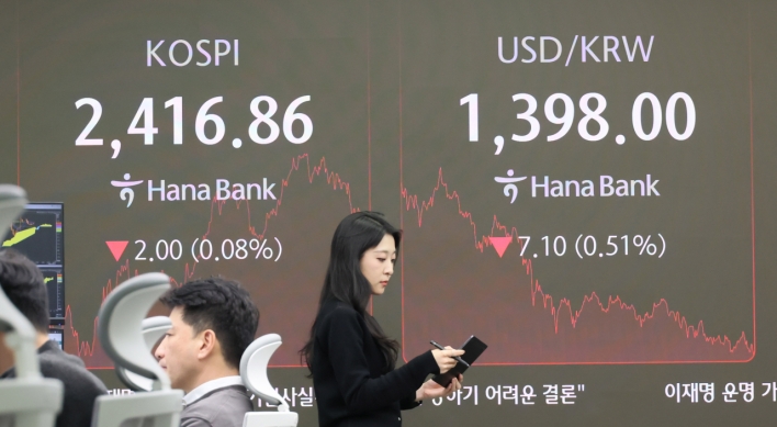 Seoul shares end nearly flat amid bargain hunting