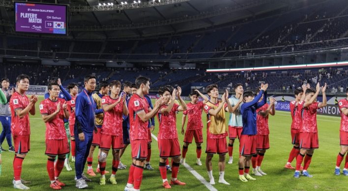 Riding high, S. Korea looking to stretch winning streak vs. Palestine