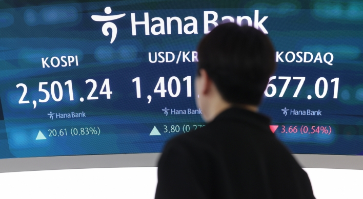 Seoul shares rise nearly 1% to top 2,500 on foreign buying