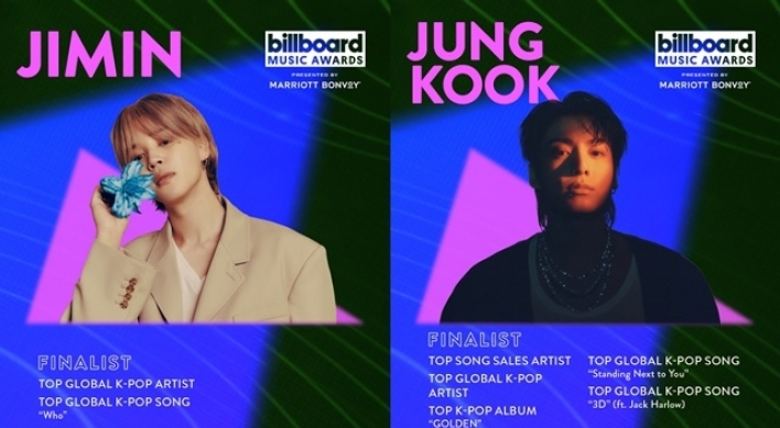 BTS's Jimin, Jungkook nominated for BBMAs