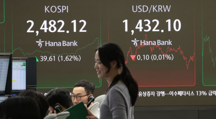 Seoul shares up for 3rd day on bargain hunting amid political turmoil