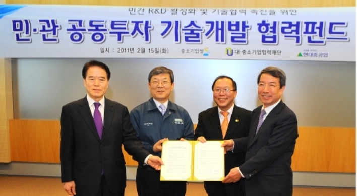 Hyundai Heavy adds to SMEs R&D support