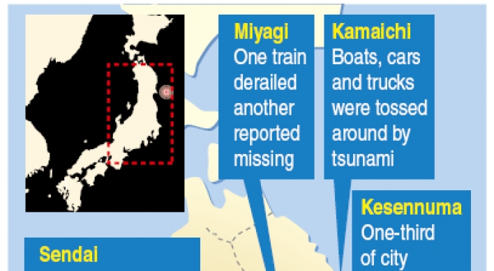 Japan launches search, rescue effort