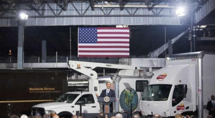 Obama pushes for clean energy work