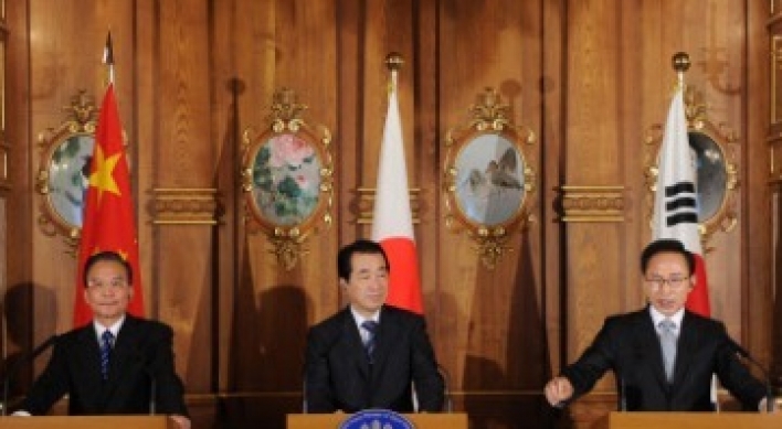 Korea, Japan, China agree on nuclear safety