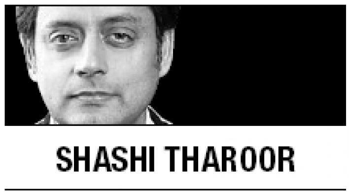 [Shashi Tharoor] India turning itself into a donor