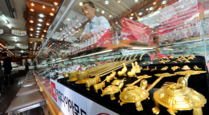 Online sales of gold items rise sharply