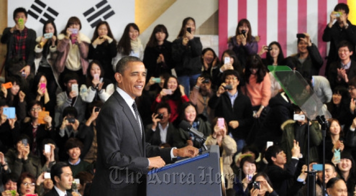 Obama meets Hu after blunt words on N.K.