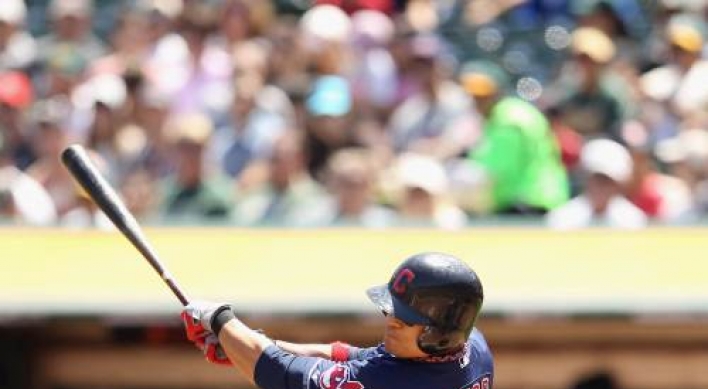 A’s avoid Tribe sweep