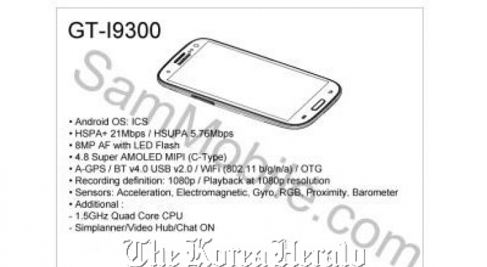 Galaxy S3 spec leaked by Samsung employee